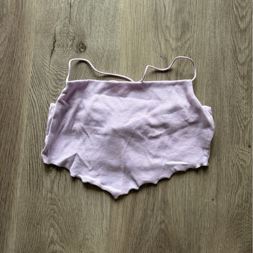 Princess Polly Purple Cropped Top